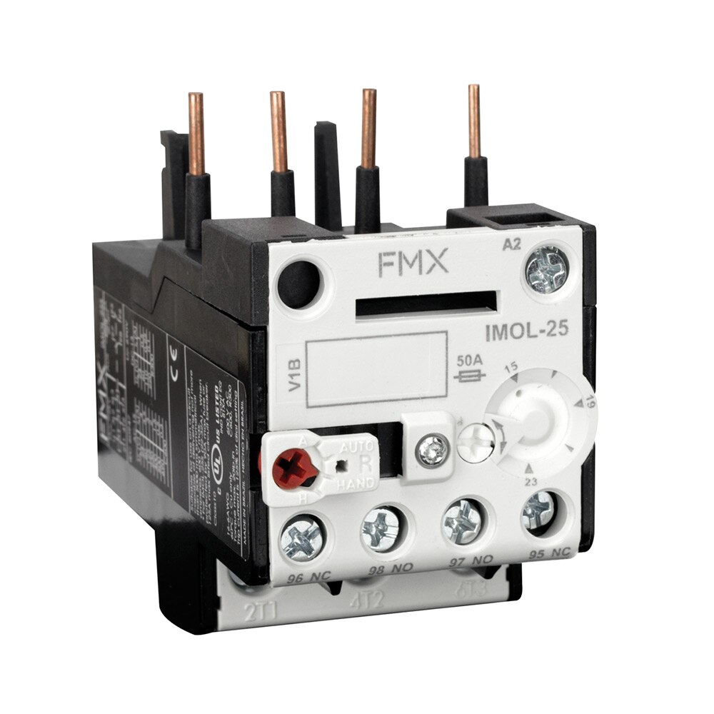 3 Pole FMX Bimetallic Thermal Overload Relay 15-23A Current Range Compatible with IMCxxxx-25S Mini-contactors Screw Clamp Terminal, Class 10 3 Pole FMX Bimetallic Thermal Overload Relay 15-23A Current Range Compatible with IMCxxxx-25S Mini-contactors Screw Clamp Terminal, Class 10